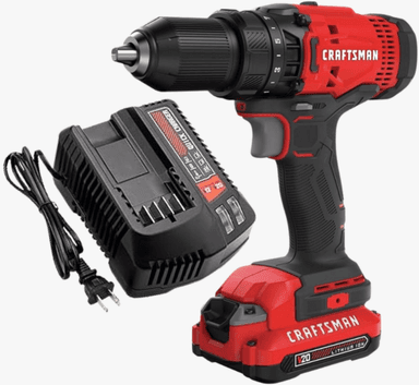 Taladro CRAFTSMAN V20 - Juego de Taladro/Destornillador Inalámbrico (CMCD700C1)