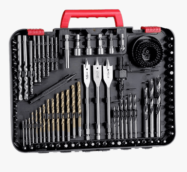 AVID POWER - Juego de brocas para metal, madera, mampostería, 100 piezas de titanio, con estuche de almacenamiento